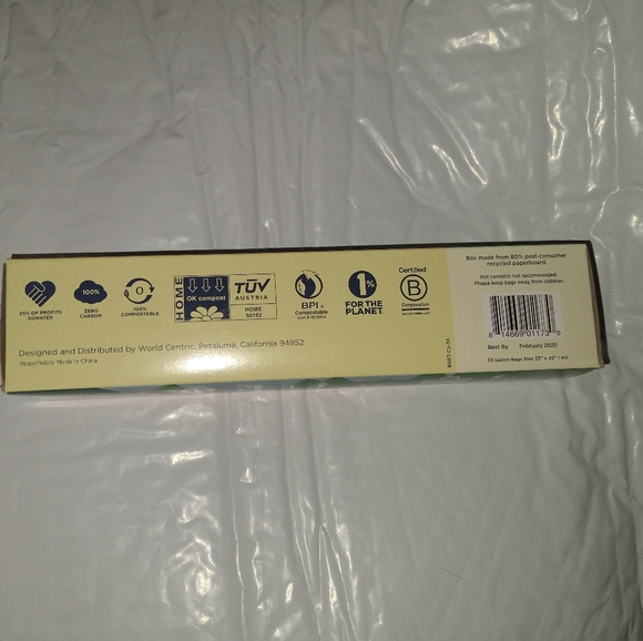 Bundle of 4 World Centric - Bags Compostable 33 Gal - 5 Ct - Picture 7 of 9